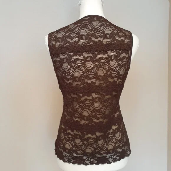 Karen Kane Lace Tank Top - Picture 4 of 13